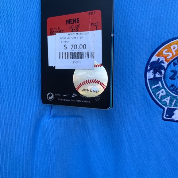 Nike spring training 2014 baseball Dri Fit shirt NWT - Picture 3 of 4